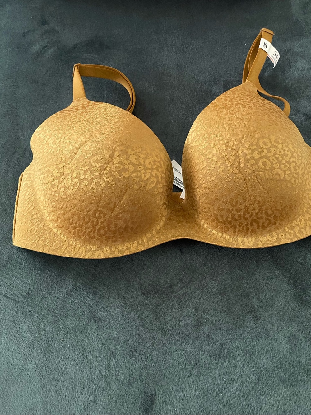 VICTORIA'S SECRET FlexFactor Lightly Lined Plunge Demi Bra Size 34D